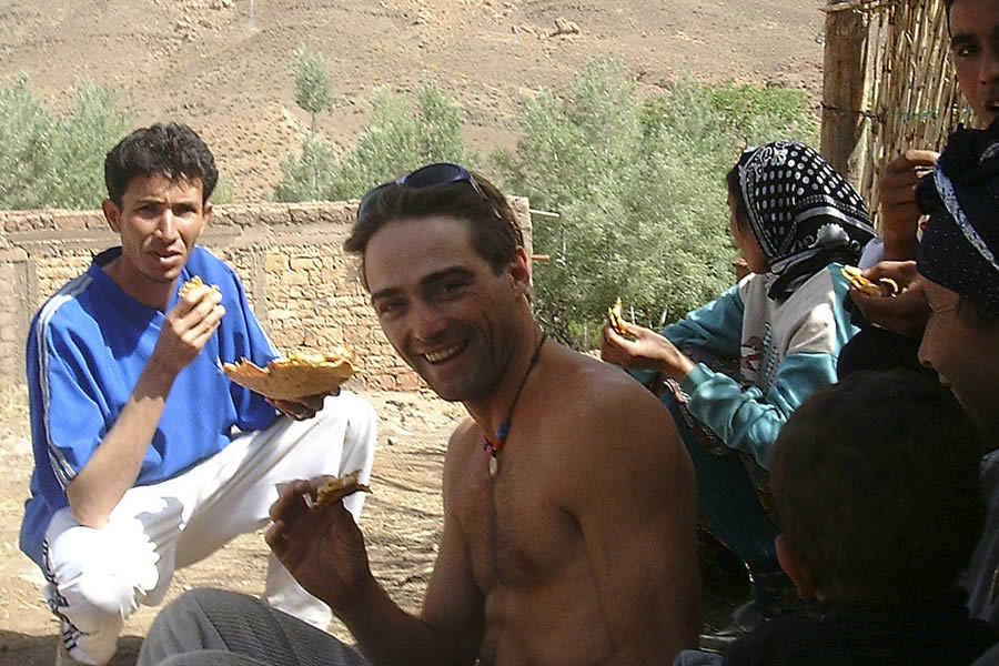 flat bread or khobz from the village of Tagura